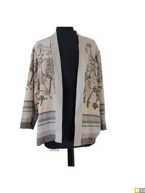 Coldwater Creek Kimono SZ 6-8, Shell 100% silk Lining 74% cotton 26% silk